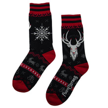 Load image into Gallery viewer, Beelzebuck Ugly Xmas Sweater Crew Socks - FootClothes
