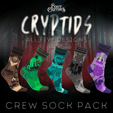 Load image into Gallery viewer, Cryptids Crew Styles Pack | 5 Designs - FootClothes
