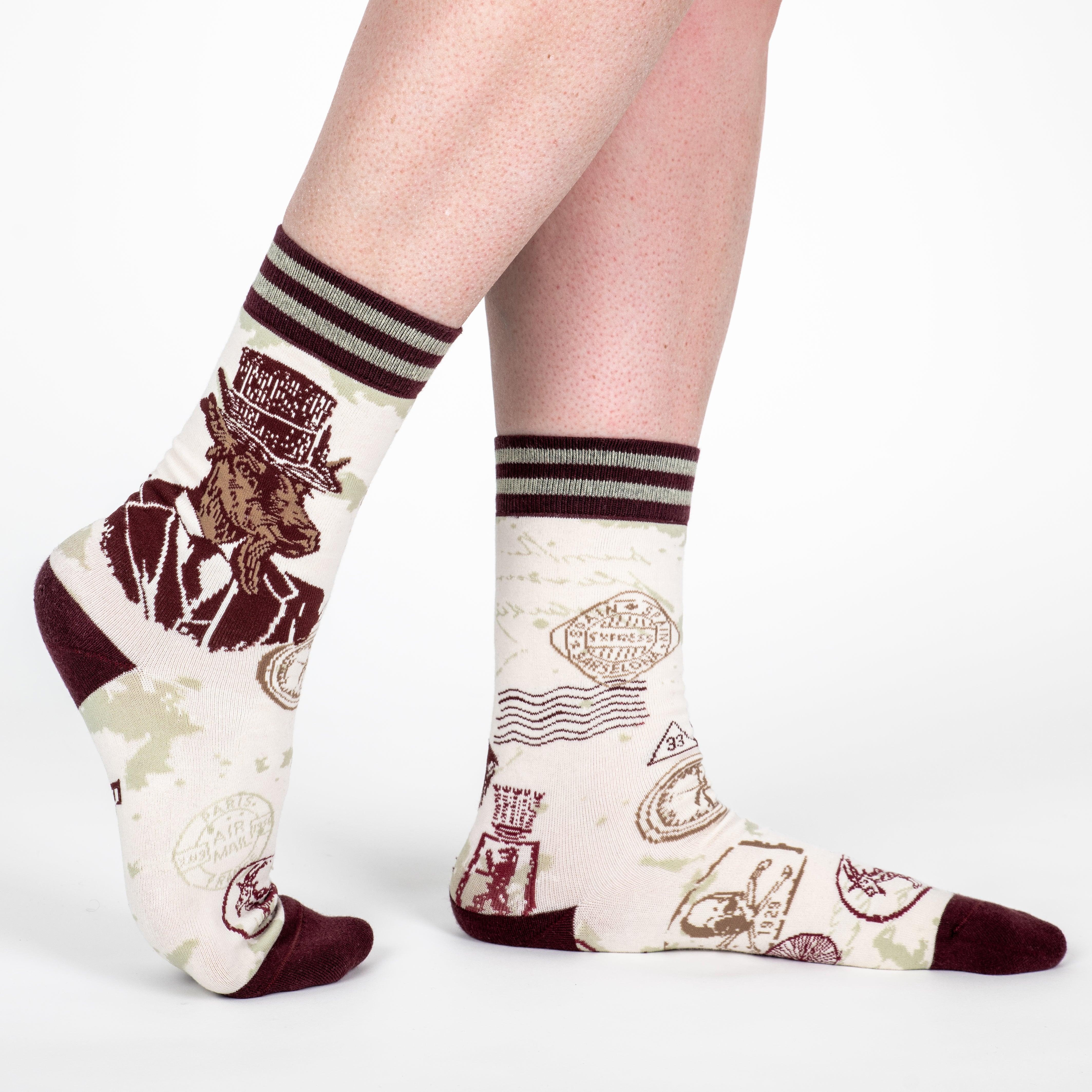 Dapper Goat Man Crew Socks | FootClothes | Socks | 1405