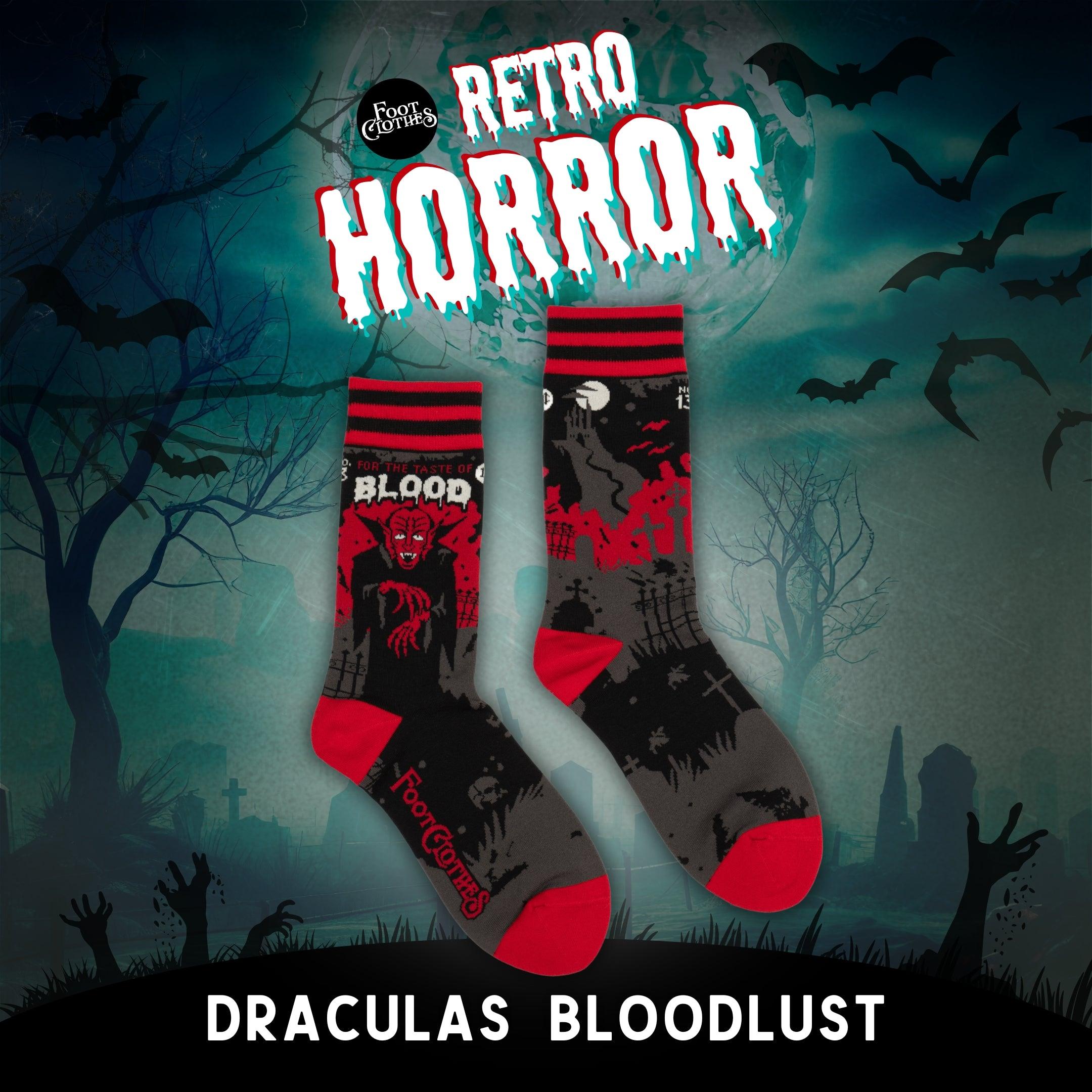 Dracula's Bloodlust Crew Socks | FootClothes | Socks | 1804