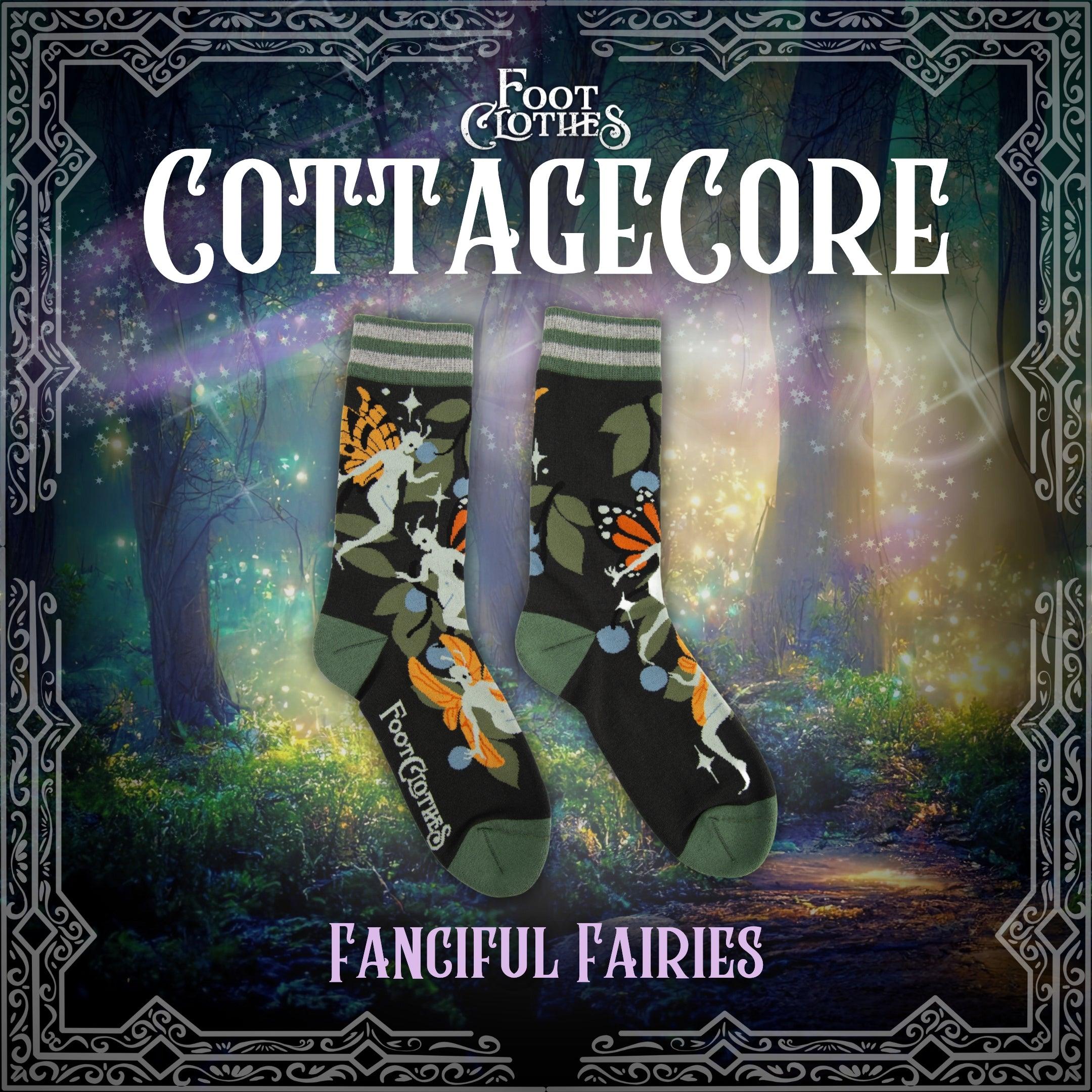 Fanciful Fairies Crew Socks - FootClothes