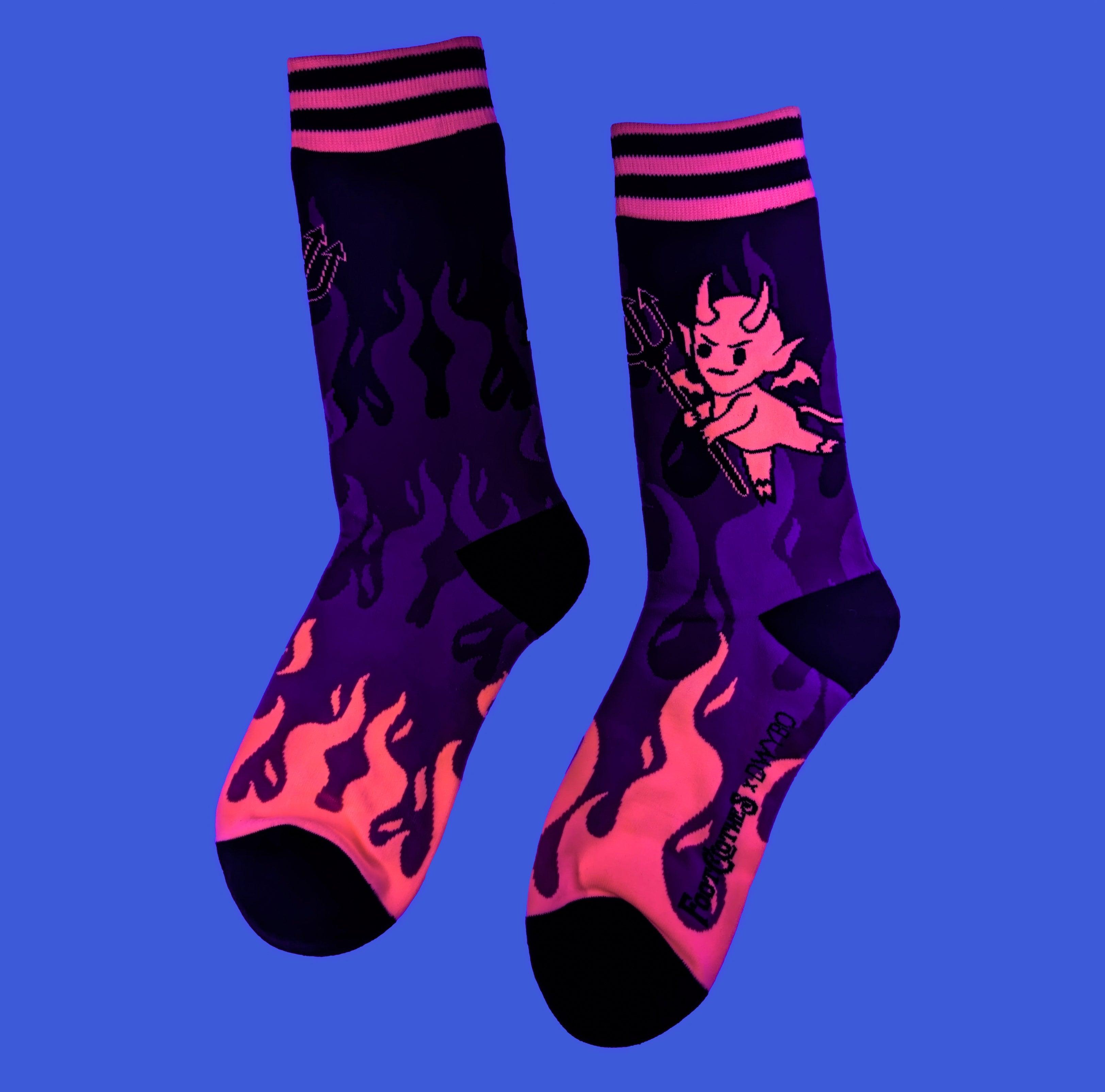 Hot as Heck FootClothes x DWYBO Crew Socks - FootClothes