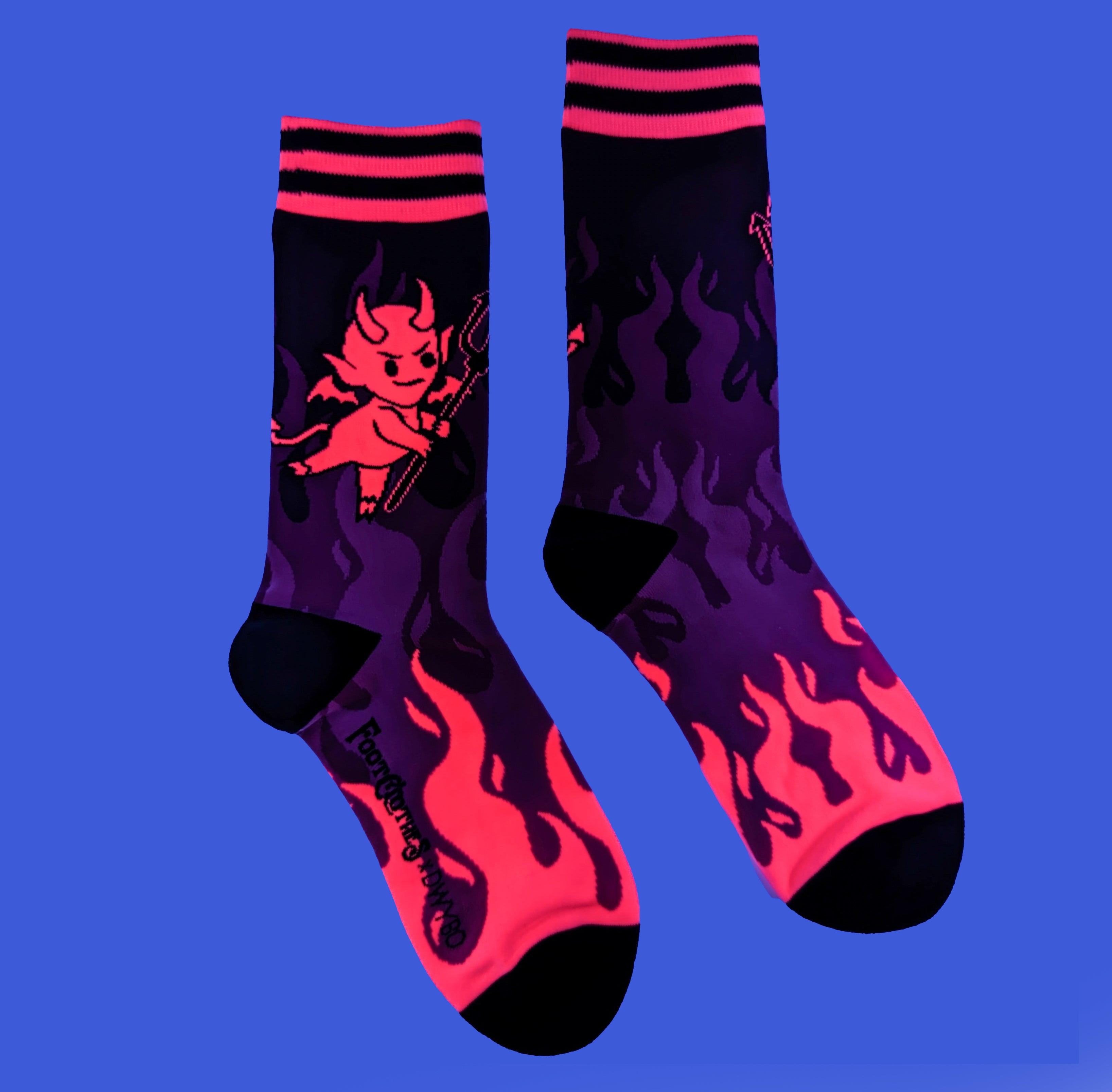 Hot as Heck FootClothes x DWYBO Crew Socks | FootClothes | Socks | 2201