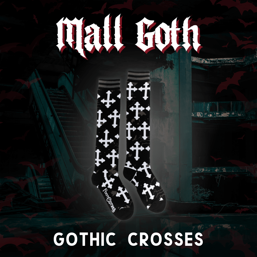 Mall Goth Knee High Sock Pack | 5 Designs | FootClothes | Sock Pack | 16P