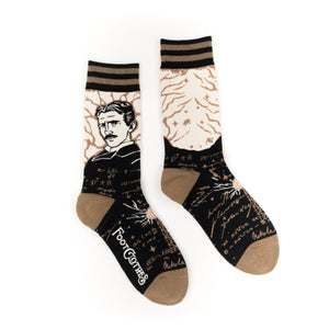 Nikola Tesla Crew Socks - FootClothes