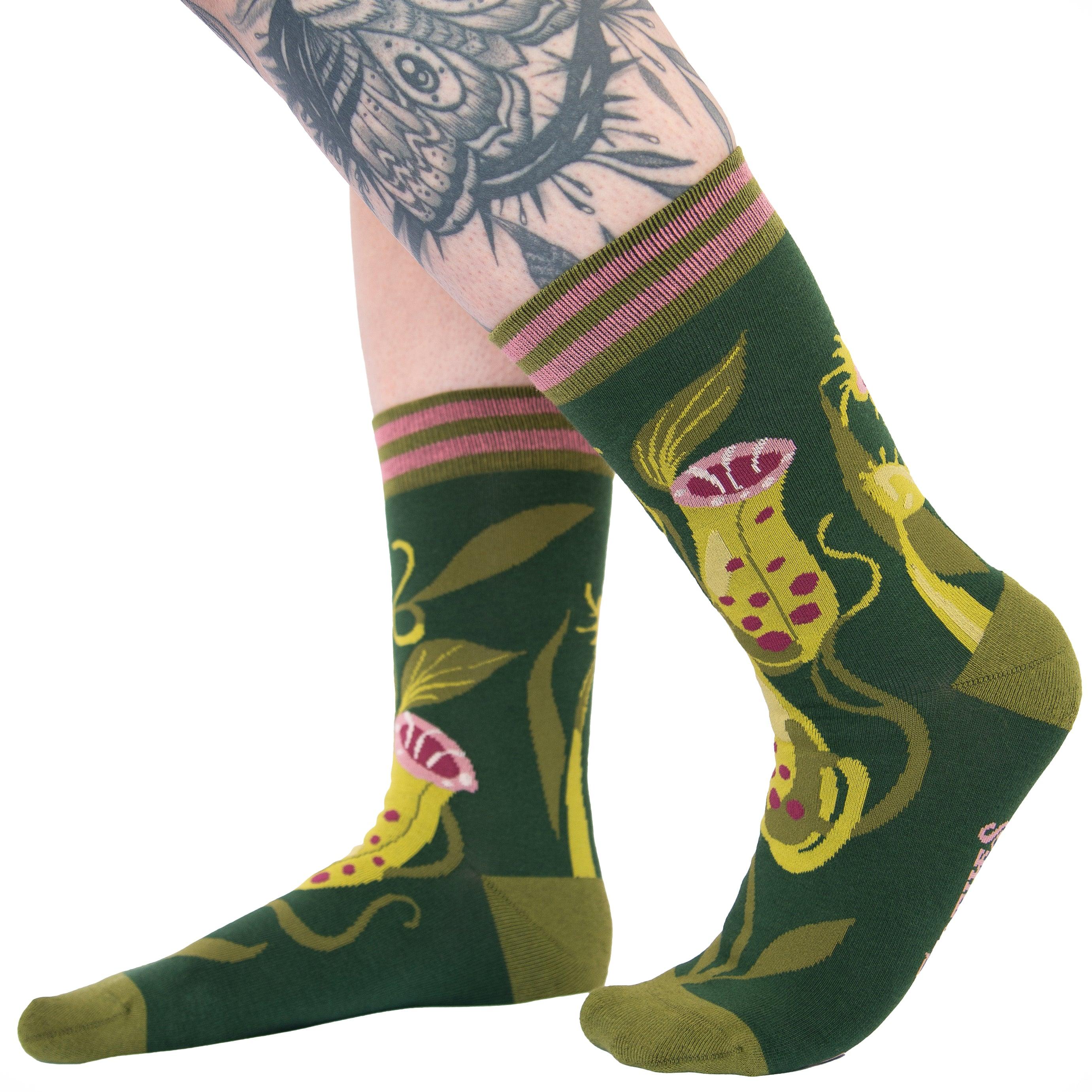 Pitcher Plant Crew Socks | FootClothes | Socks | 1902