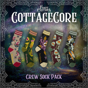 PREORDER Cottagecore Crew Sock Pack | 5 Designs - FootClothes