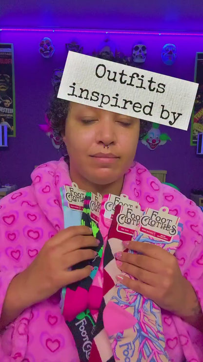 Tiny Trinkets UV Reactive Crew Socks