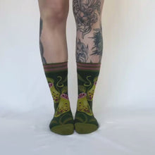Load and play video in Gallery viewer, Pitcher Plant Crew Socks
