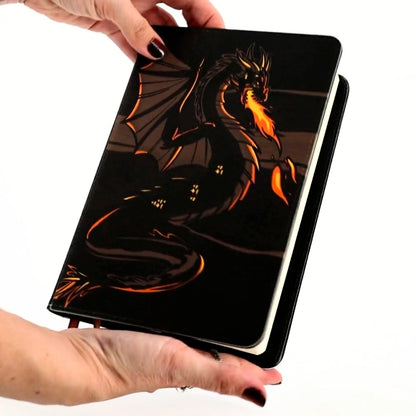 LIMITED Dragon's Flame PU Leather Journal (Reusable Cover + Pages)