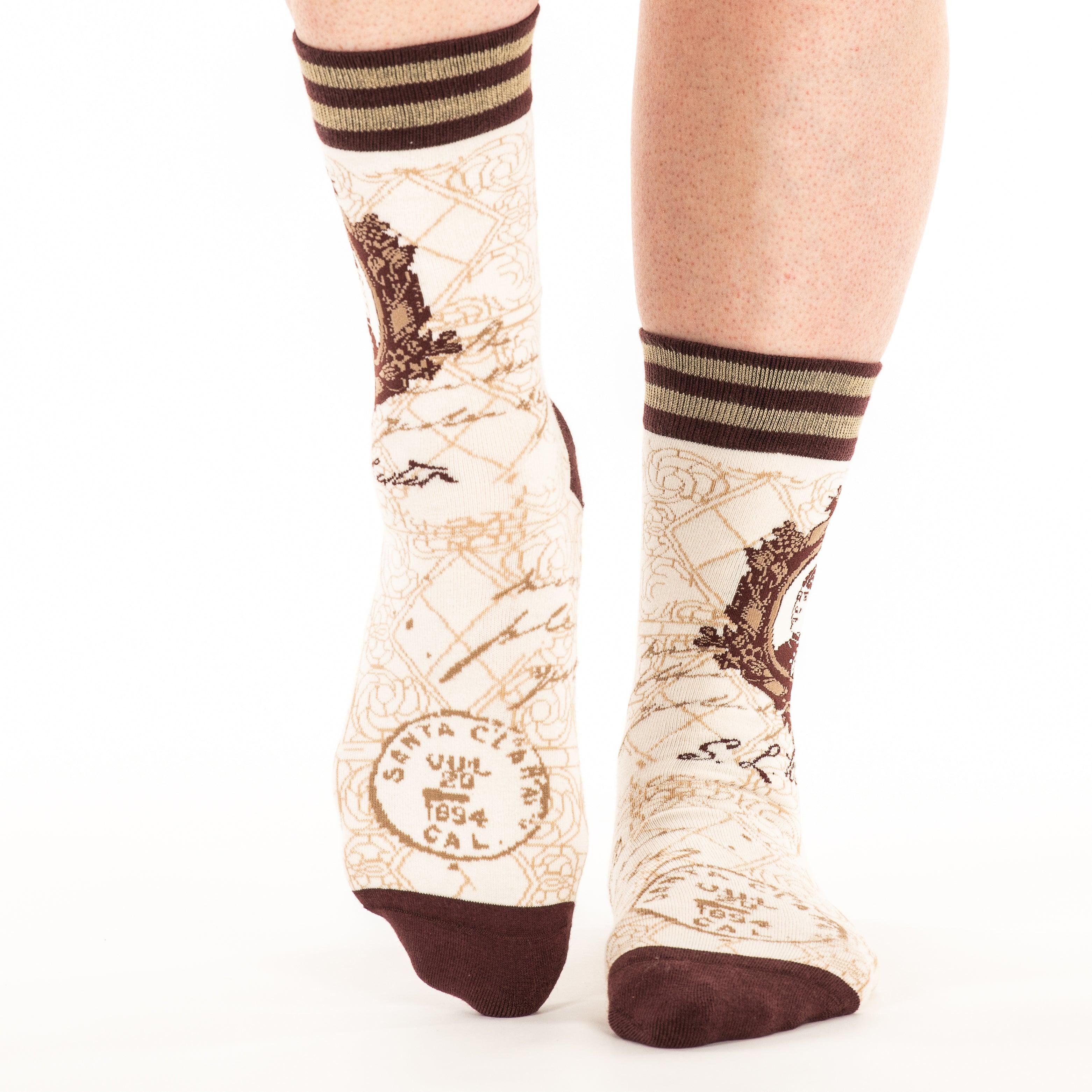 Winchester Mystery House® Sarah Winchester Portrait Crew Socks | FootClothes | Socks | 1705