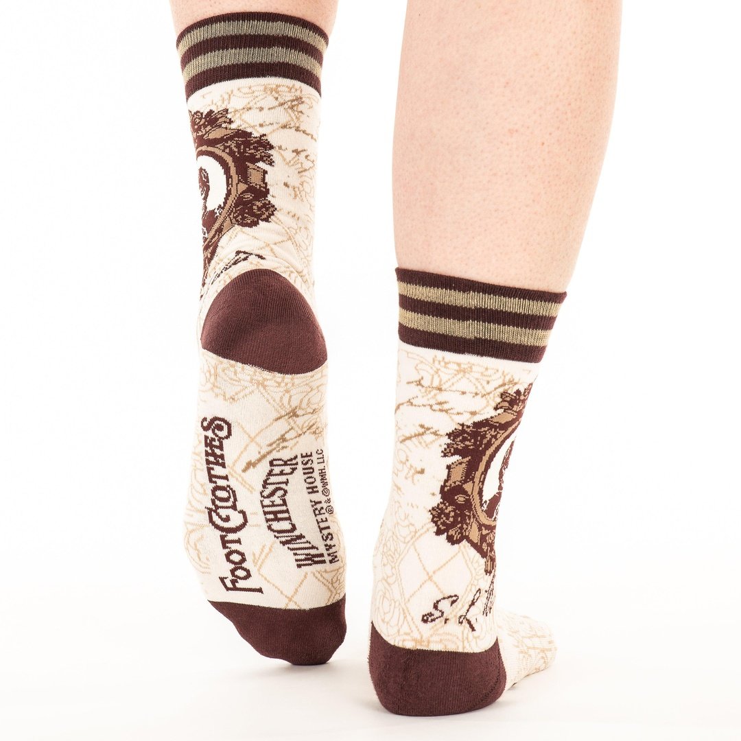 Winchester Mystery House® Sarah Winchester Portrait Crew Socks - FootClothes