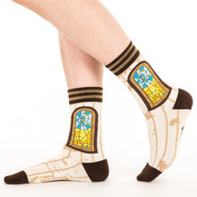 Load image into Gallery viewer, Winchester Mystery House® Spiderweb Window Crew Socks - FootClothes
