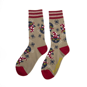 Witchy Whiskers Crew Socks - FootClothes