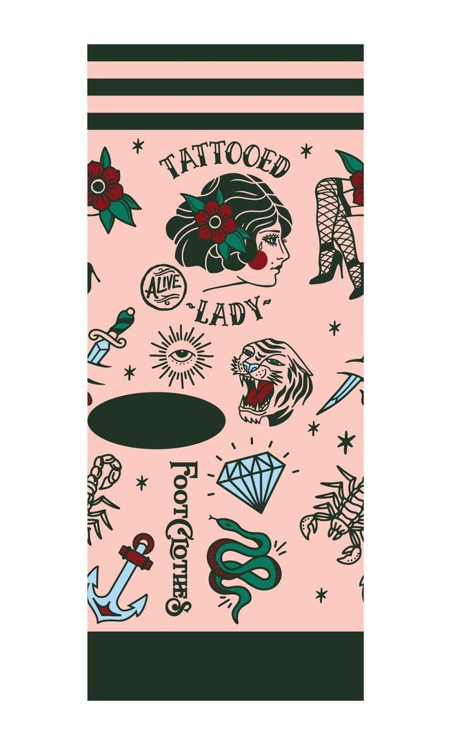 Tattooed Lady Crew Socks | FootClothes | Socks | 0102