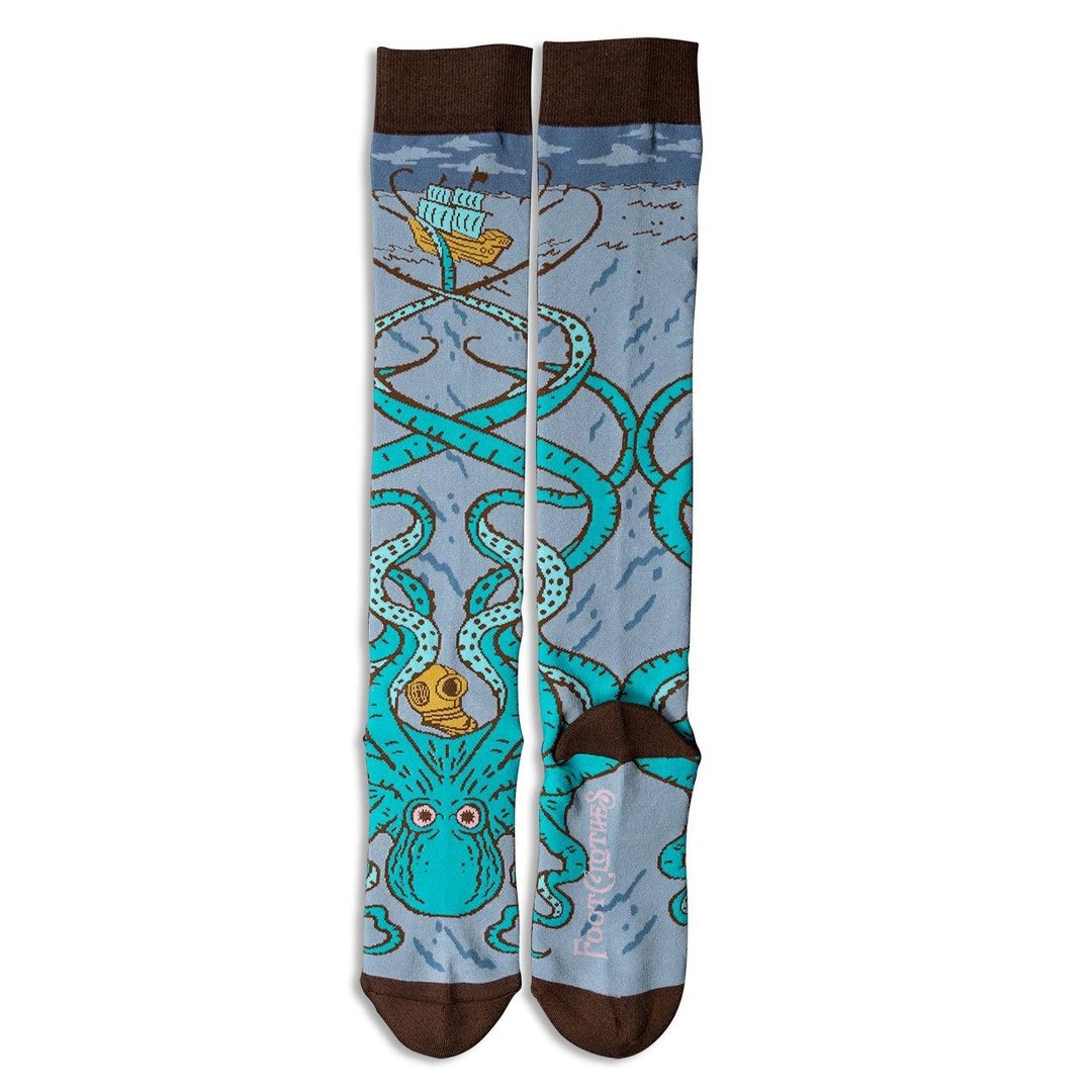 PREORDER Attack of The Kraken Knee High Socks - FootClothes