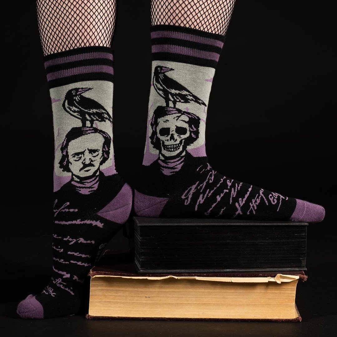 PREORDER The Raven Poe Socks - FootClothes