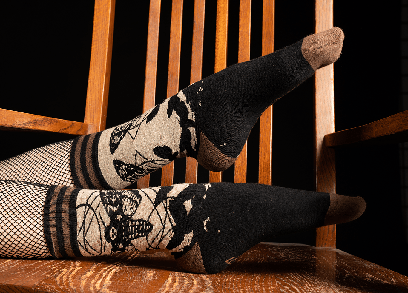 PREORDER Death's Head Hawkmoth Socks - FootClothes