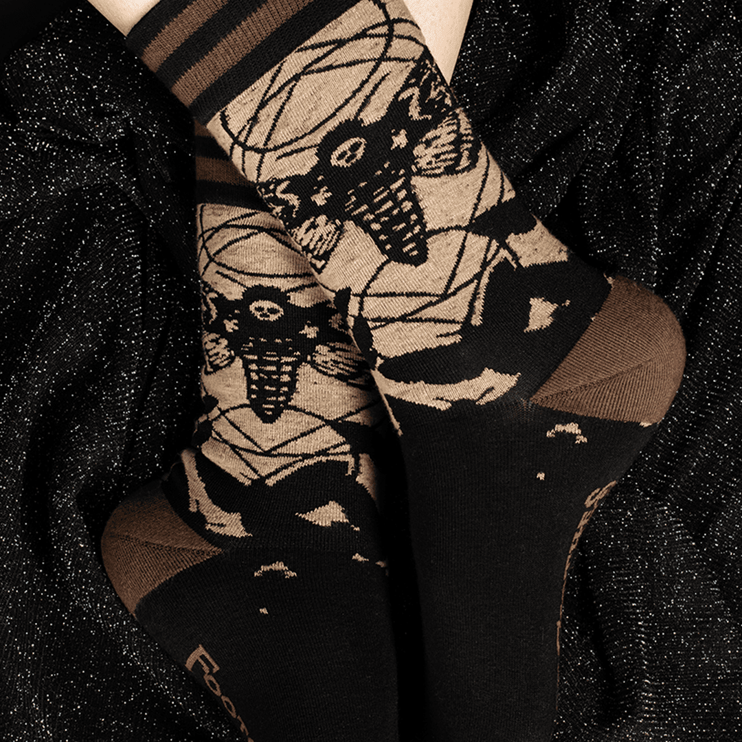 PREORDER Death's Head Hawkmoth Socks - FootClothes