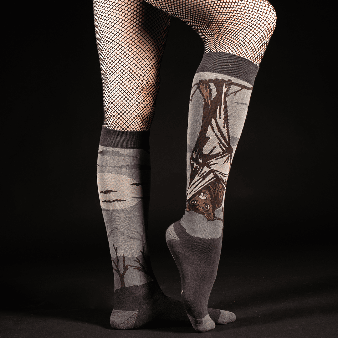 PREORDER Bat Knee High Socks - FootClothes