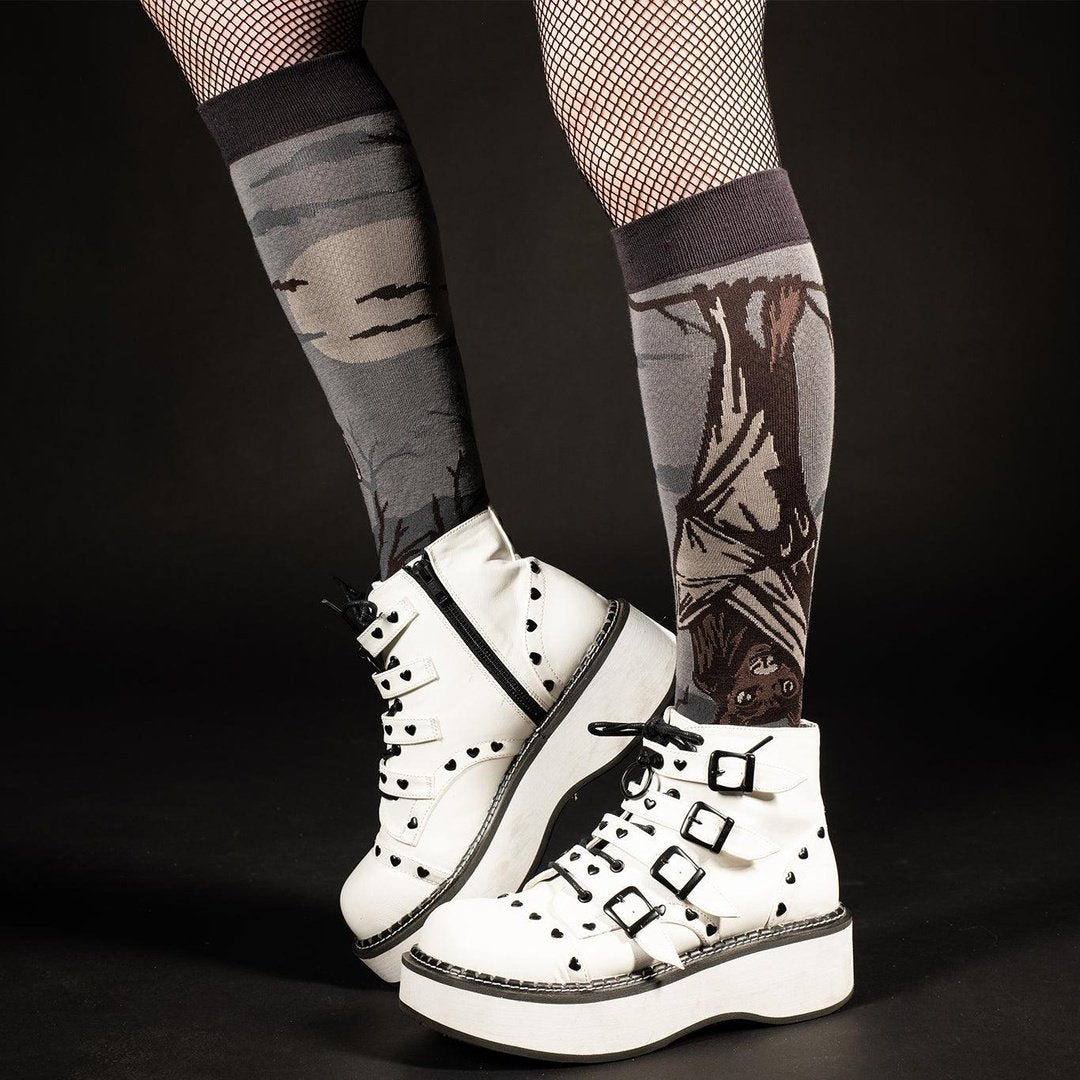 PREORDER Bat Knee High Socks - FootClothes