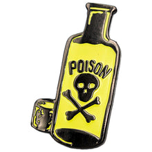 Load image into Gallery viewer, Poison Bottle Hard Enamel Pin (Glow In The Dark) - FootClothes
