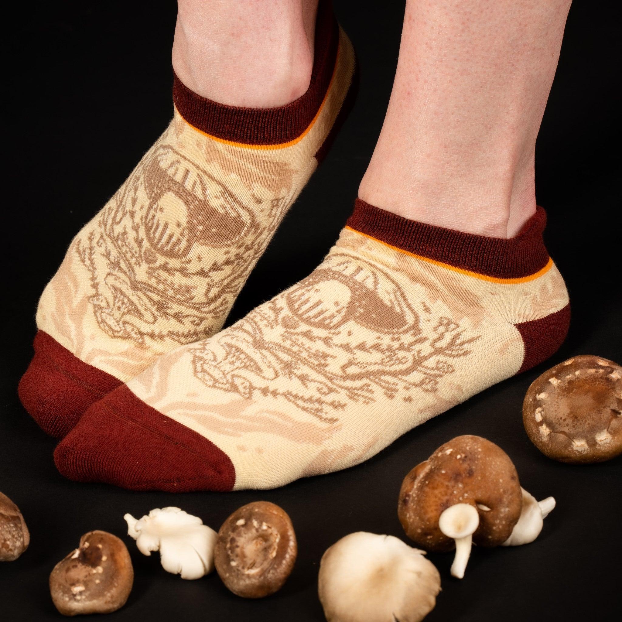 PREORDER Death Cap Mushroom Ankle Socks - FootClothes