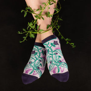 PREORDER Belladonna Deadly Nightshade Ankle Socks - FootClothes