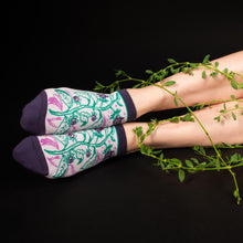 Load image into Gallery viewer, PREORDER Belladonna Deadly Nightshade Ankle Socks - FootClothes
