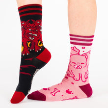 Load image into Gallery viewer, Evil AF Cerberus Socks - FootClothes
