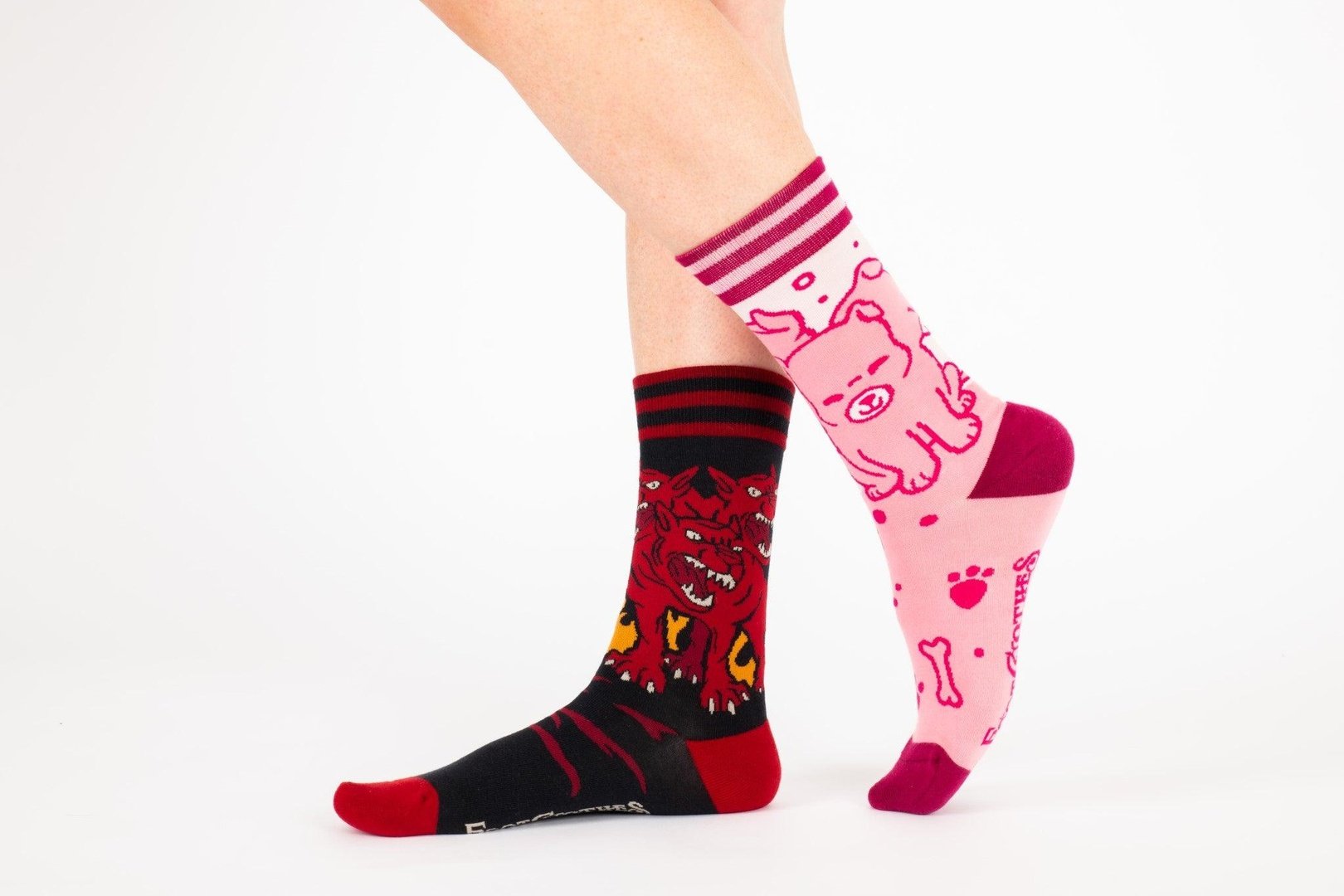 Cute Cerberus Crew Socks by FootClothes