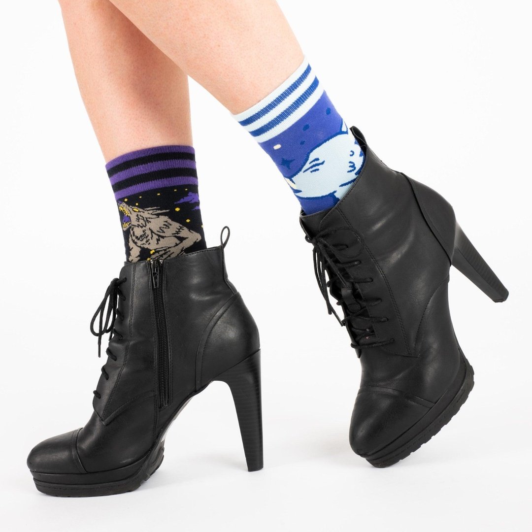 Evil AF Werewolf Crew Socks | FootClothes