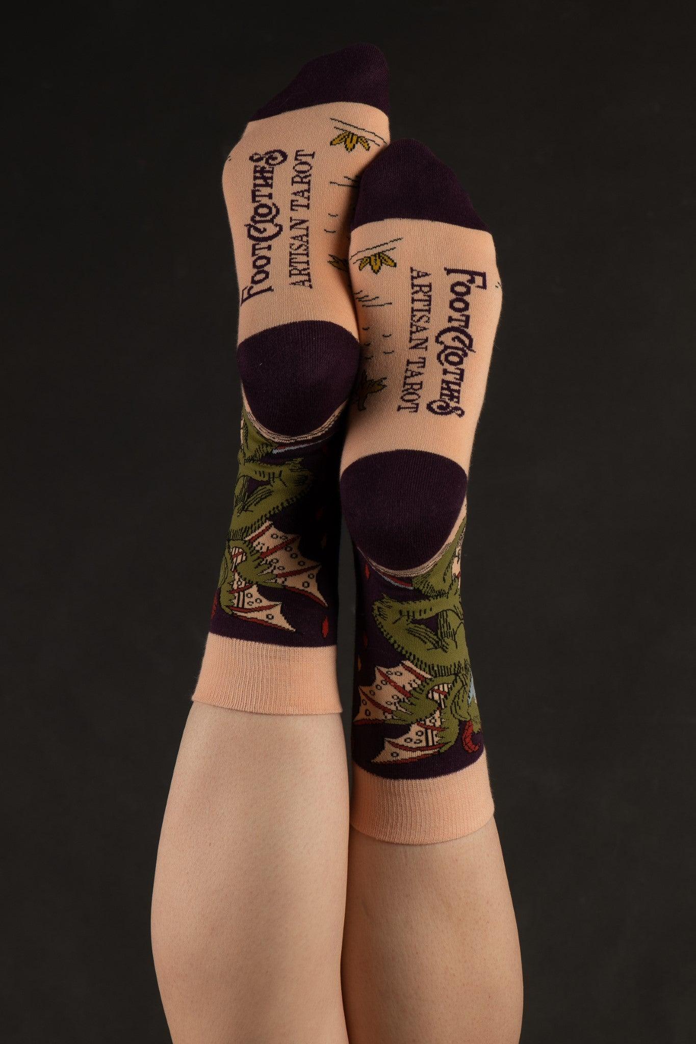 PREORDER The Devil Vieville Tarot Sock FootClothes x Artisan Tarot - FootClothes
