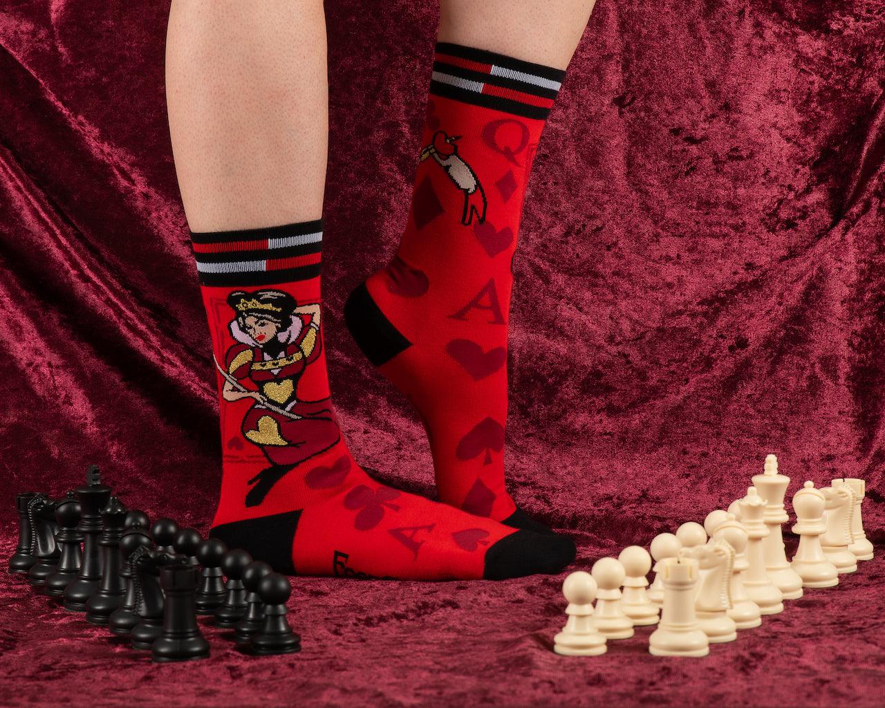 Queen of Hearts Socks - FootClothes