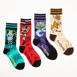 Wonderland Crew Socks Pack - FootClothes