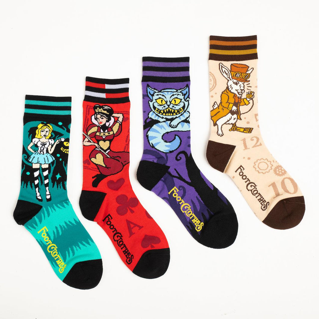 Wonderland Crew Socks Pack - FootClothes