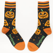 Load image into Gallery viewer, Jack-O&#39;-Lantern Crew Socks - FootClothes
