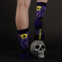 Load image into Gallery viewer, Haunted House Crew Socks - FootClothes
