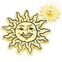 Load image into Gallery viewer, Sun Hard Enamel Pin - FootClothes
