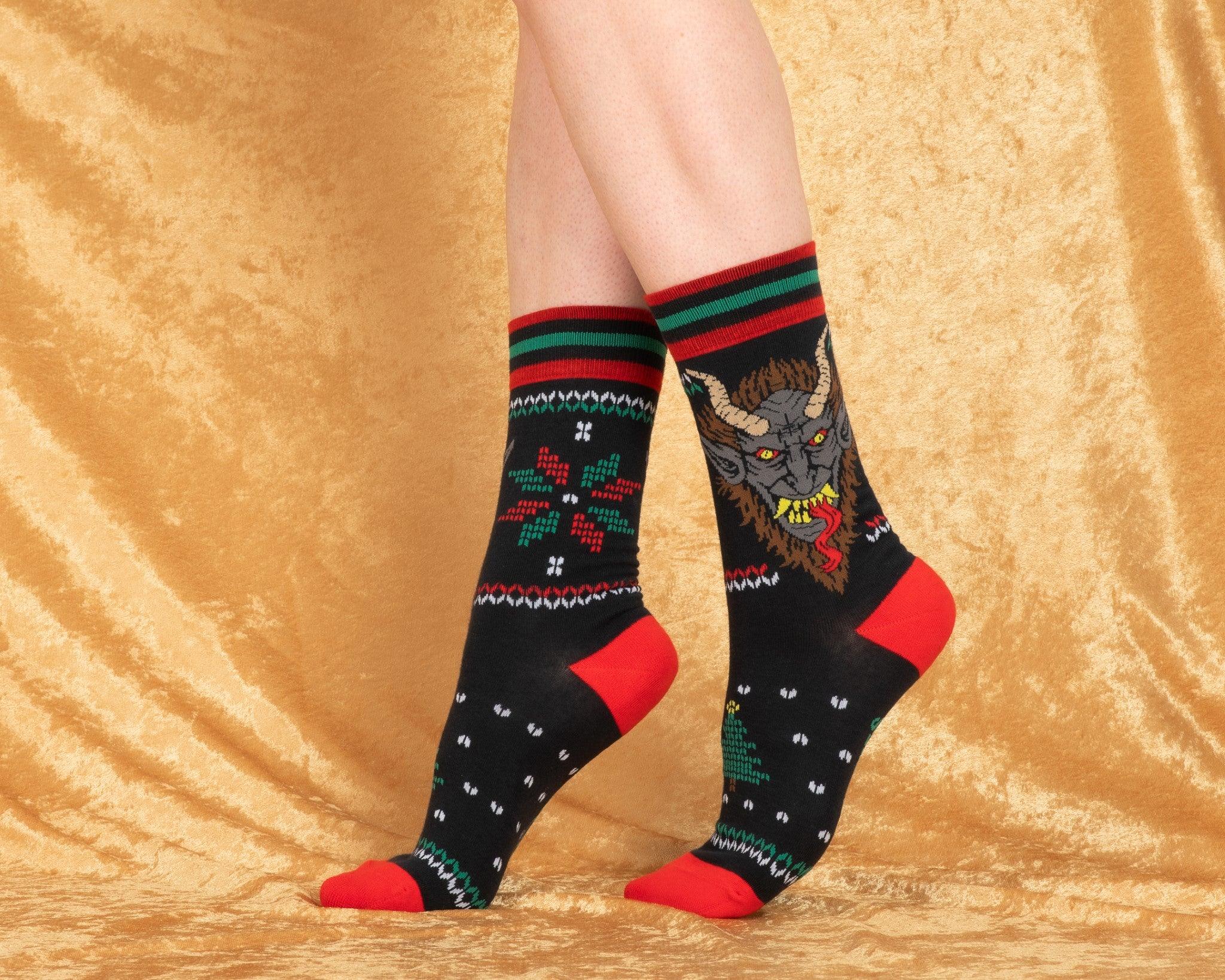 Krampus Sweater Crew Socks | FootClothes | Socks | 1201