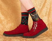 Load image into Gallery viewer, PREORDER Krampus Sweater Crew Socks - FootClothes
