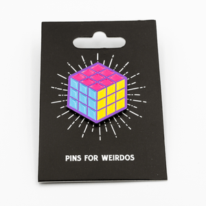 80s Magic Puzzle Cube Soft Enamel Pin - FootClothes