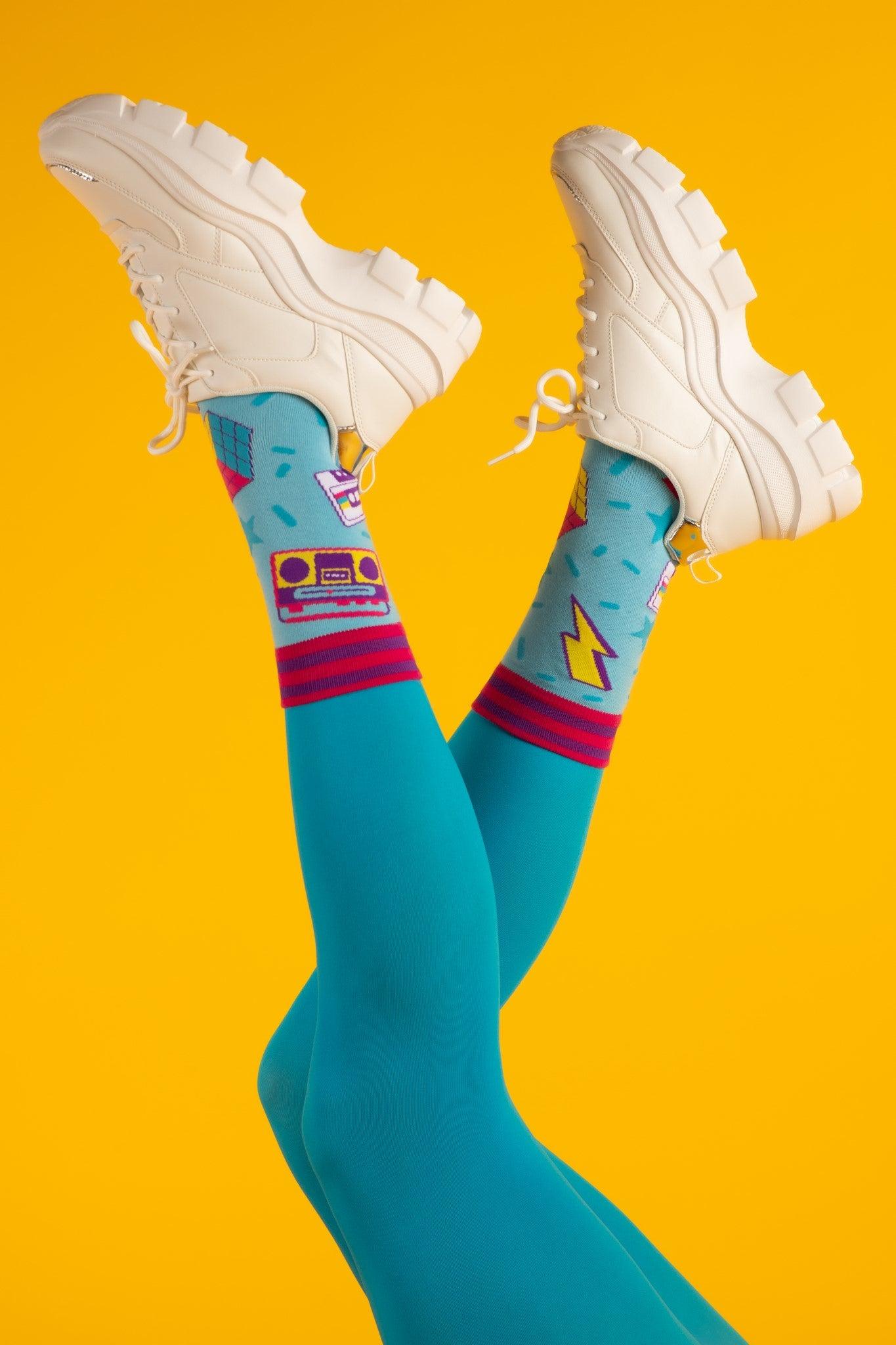 PREORDER 80s Nostalgia Icon Crew Socks - FootClothes