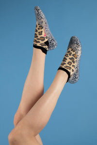 PREORDER Leopard Print Ankle Socks - FootClothes