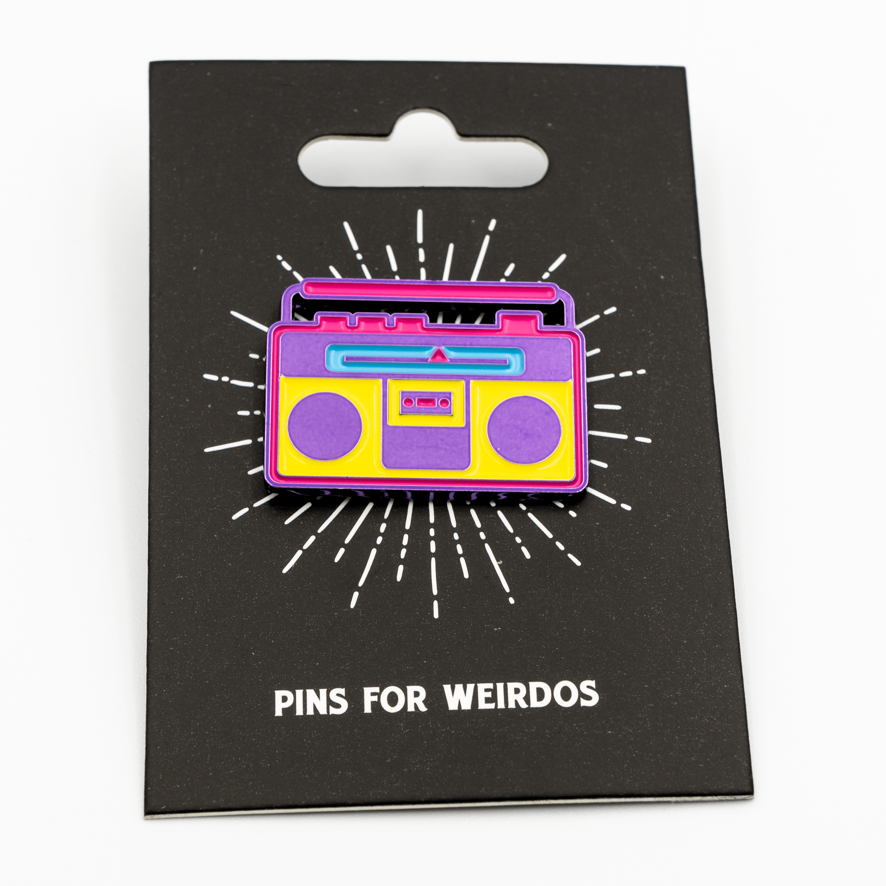 80s Boombox Soft Enamel Pin - FootClothes