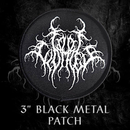 Black Metal FootClothes Logo Patch - FootClothes