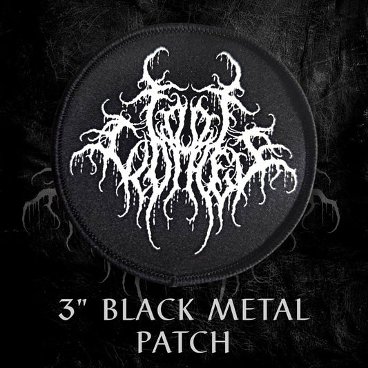 Black Metal FootClothes Logo Patch - FootClothes