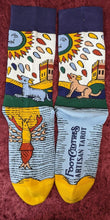 Load image into Gallery viewer, La Lune The Moon Tarot Sock FootClothes x Artisan Tarot - FootClothes
