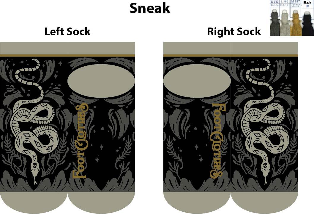 Danger Noodle Snake Ankle Socks - FootClothes