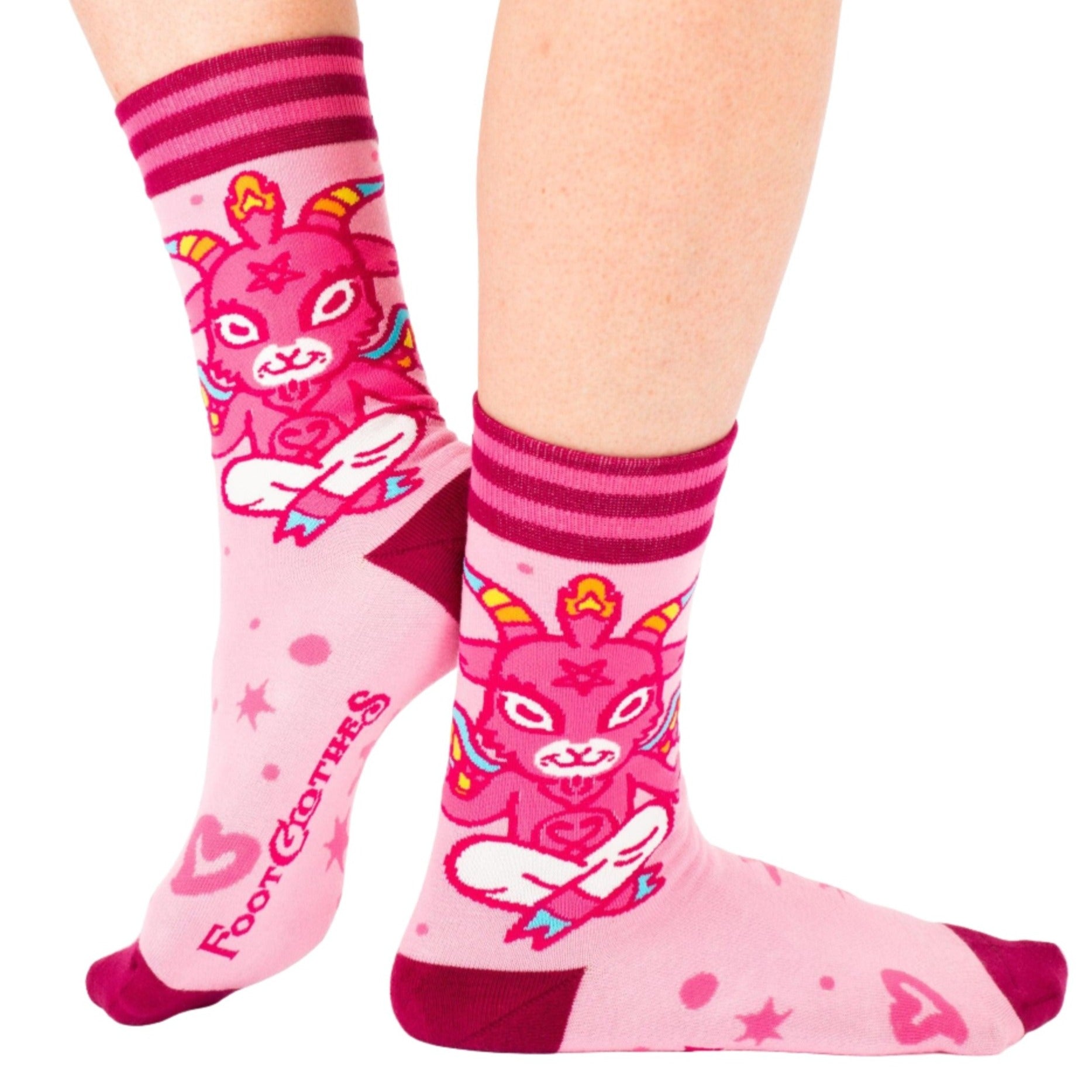 Cute Baphomet Goat Socks - FootClothes